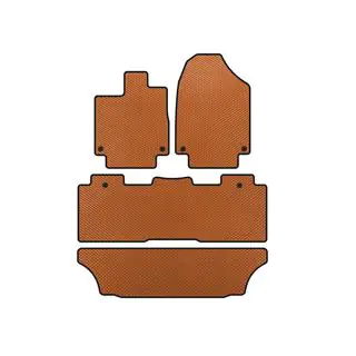 EVA Floor Mats (3 Rows, Orange)