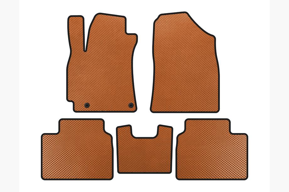 Hyundai Elantra (CN7) 2020- EVA Floor Mats (SD, Orange) Image