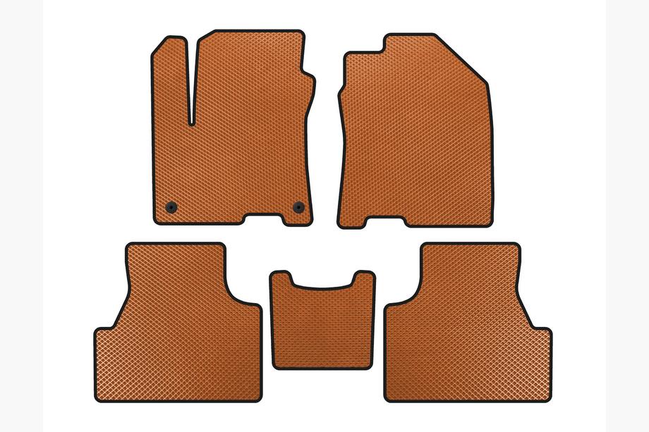 Hyundai Encino EV 2019- EVA Floor Mats (2019-2020, Electric, Orange) Image