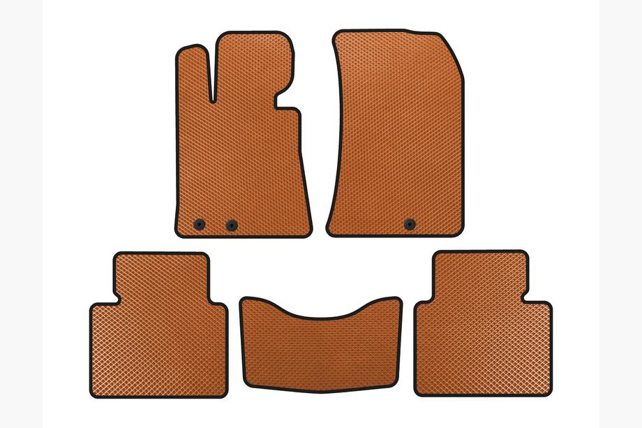 Hyundai Genesis BH 2008-2013 EVA Floor Mats (Orange) Image