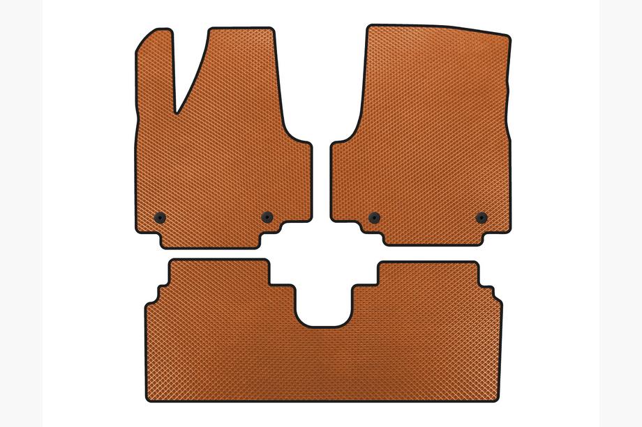 Hyundai Ioniq 5 2021- EVA Floor Mats (Electro, Orange) Photo 1