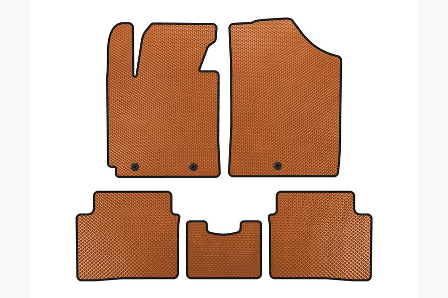 Hyundai Veloster 2011-2017 EVA Floor Mats (Orange) Image