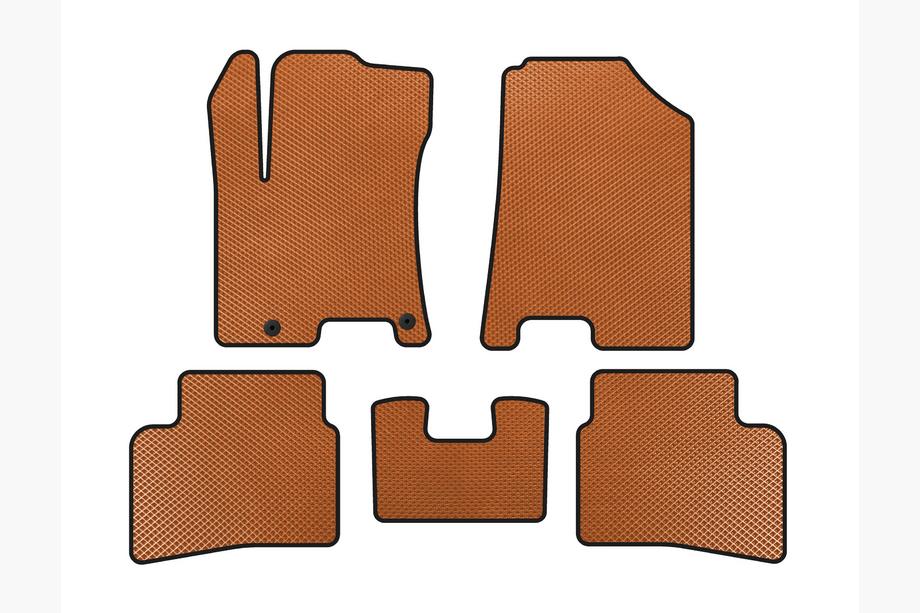Hyundai Venue 2019- EVA Floor Mats (Orange) Image