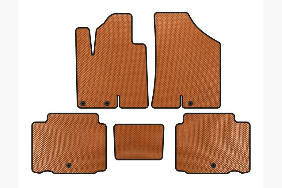 Hyundai IX55 2007-2012 EVA Floor Mats (Orange) Image