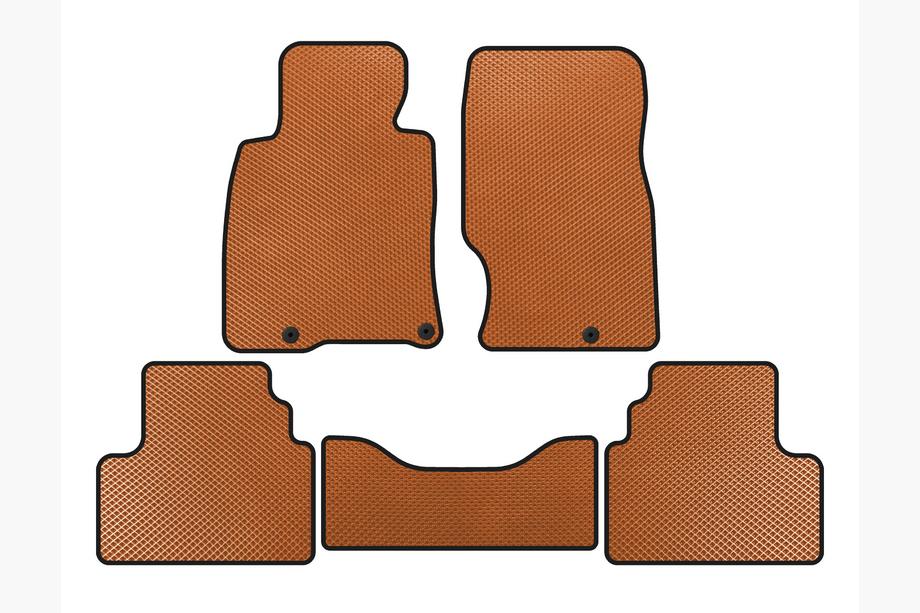 Infiniti G25/G35/37 (V36/CV36) 2006-2015 EVA Floor Mats (G25-G35, SD, Orange) Image