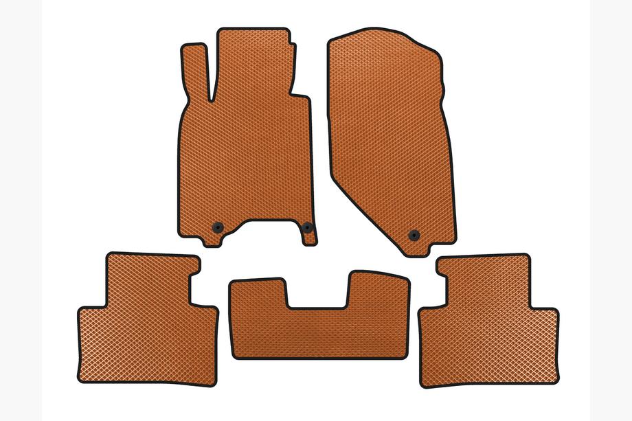 Infiniti G25/G35/37 (V36/CV36) 2006-2015 EVA Floor Mats (G37 X, SD, Orange) Image