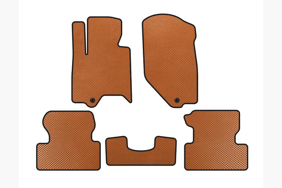 Infiniti QX50 2007-2013 EVA Floor Mats (Pre-Facelift, Orange) Image