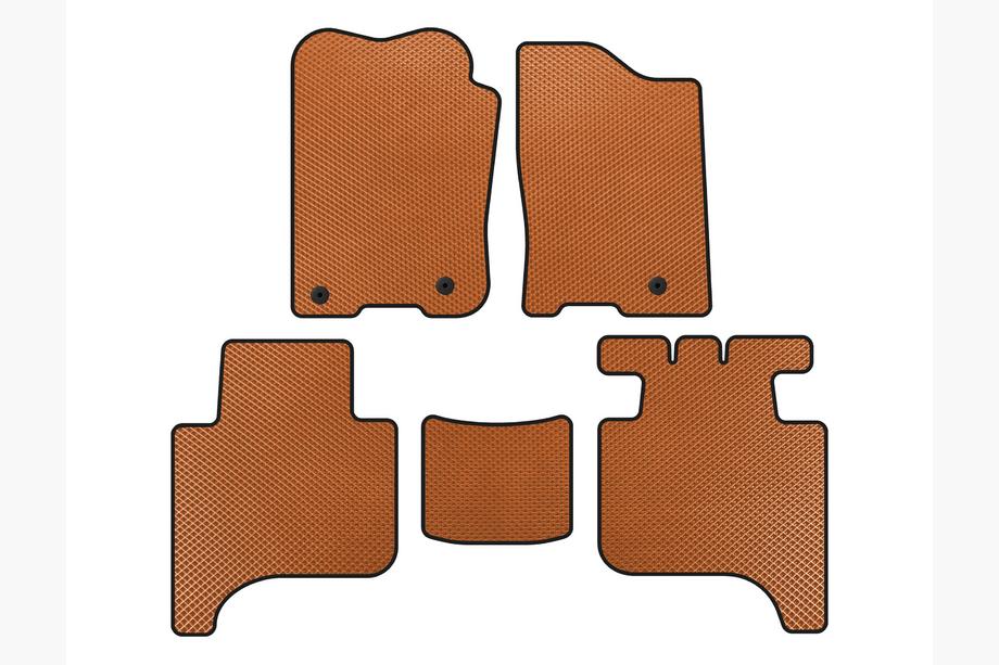 Infiniti QX56 2004-2010 EVA Floor Mats (2 Rows, 2004-2008, Orange) Image
