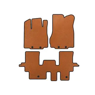 EVA Floor Mats (2 Rows, Orange)