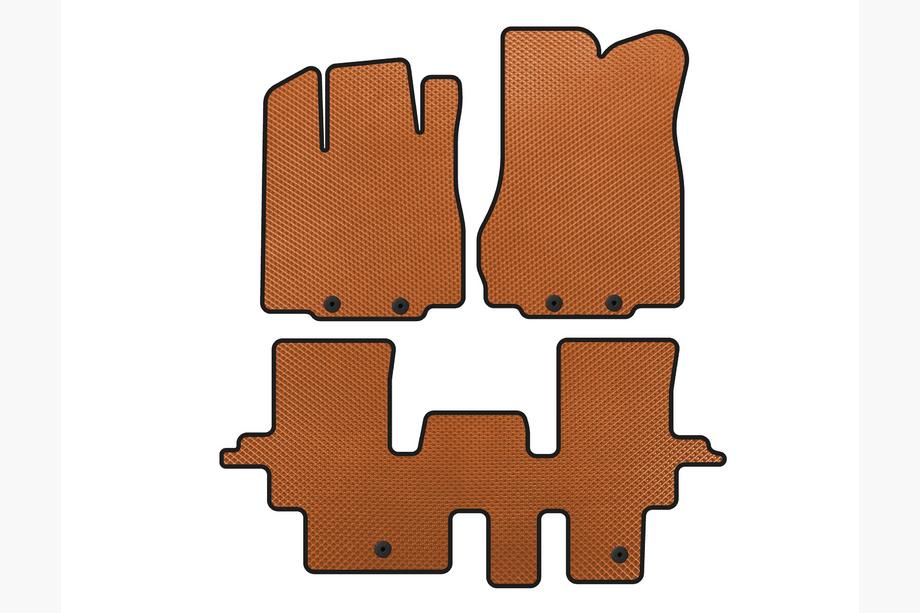 Infiniti QX60 2016-2021 EVA Floor Mats (2 Rows, Orange) Image