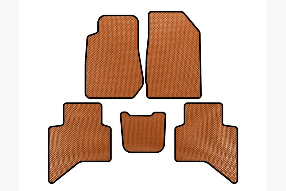Isuzu D-Max 2019- EVA Floor Mats (Orange) Image