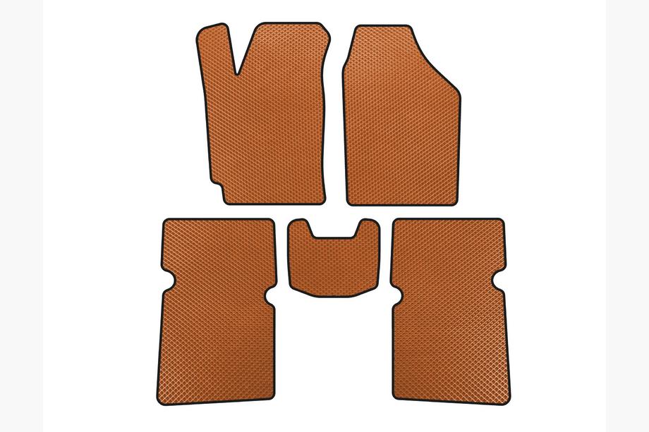 JAC J5 2011-2019 EVA Floor Mats (SD, Orange) Image