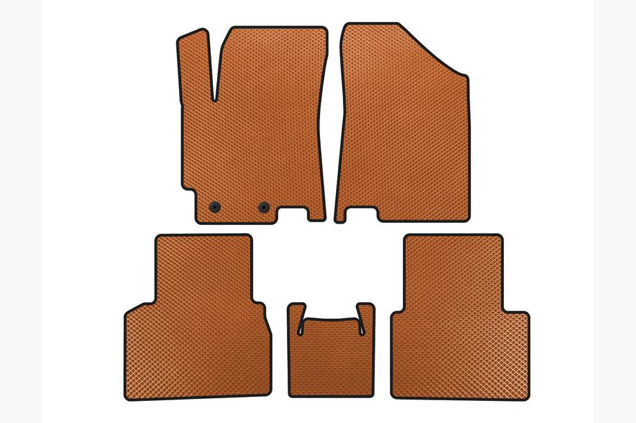 JAC J7 2018- EVA Floor Mats (Orange) Image