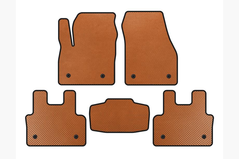 Jaguar E-Pace 2017-2024 EVA Floor Mats (Orange) Image
