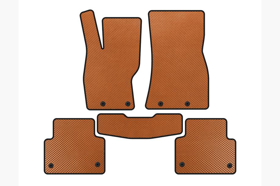 Jaguar XF 2009-2016 EVA Floor Mats (2011-2016, SD, Orange) Image