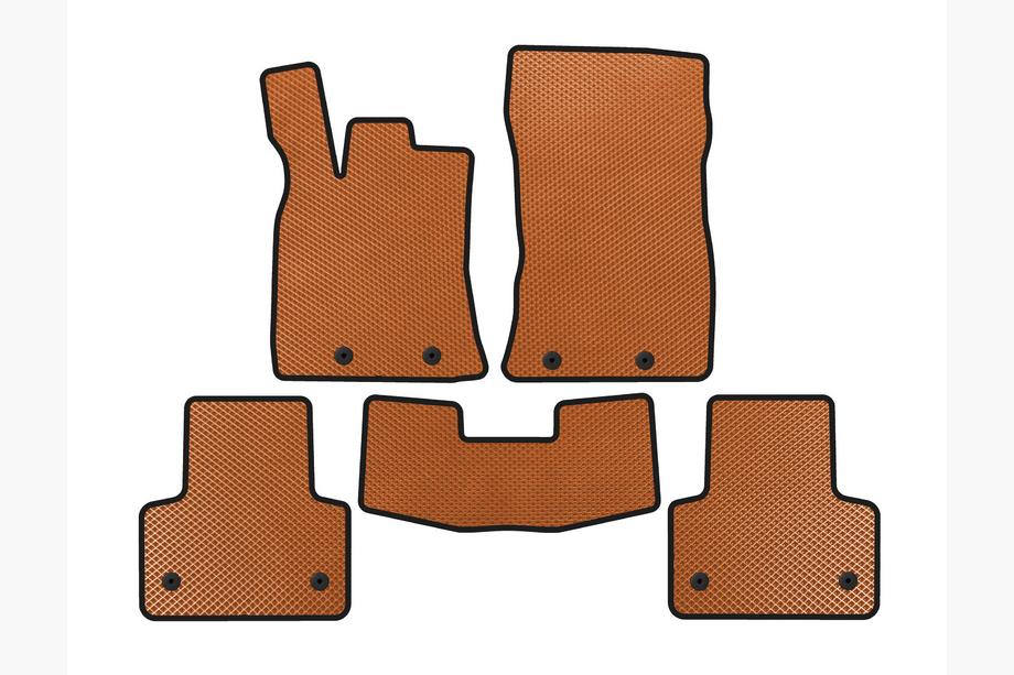 Jaguar XJ 2010- EVA Floor Mats (Short, Orange) Image