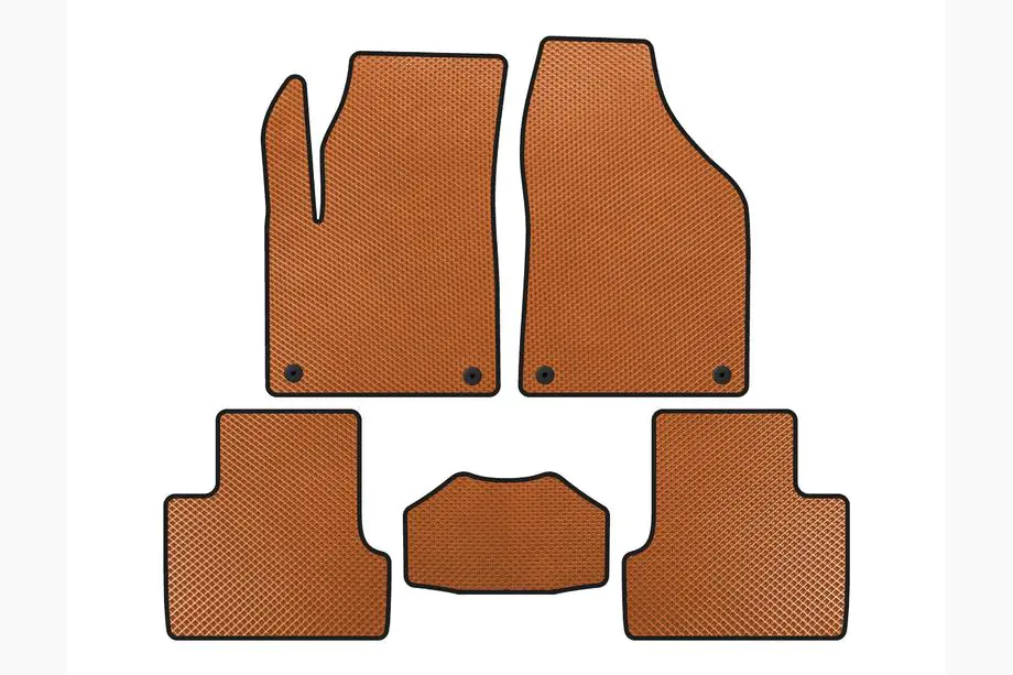 Jeep Cherokee KL 2013- EVA Floor Mats (2018+, Orange) Image