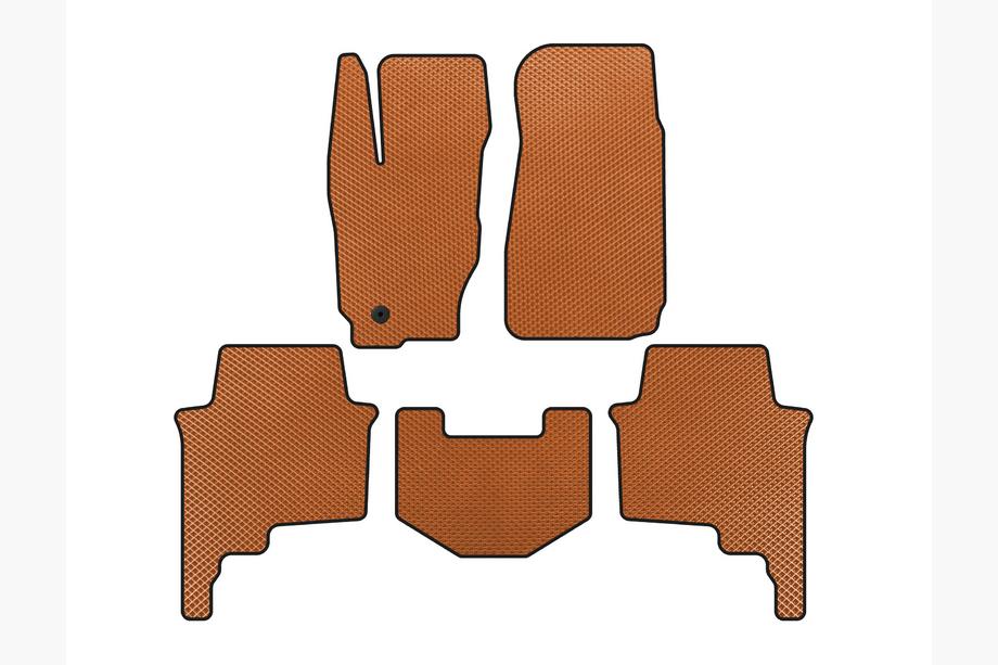 Jeep Commander 2005-2010 EVA Floor Mats (Orange) Image