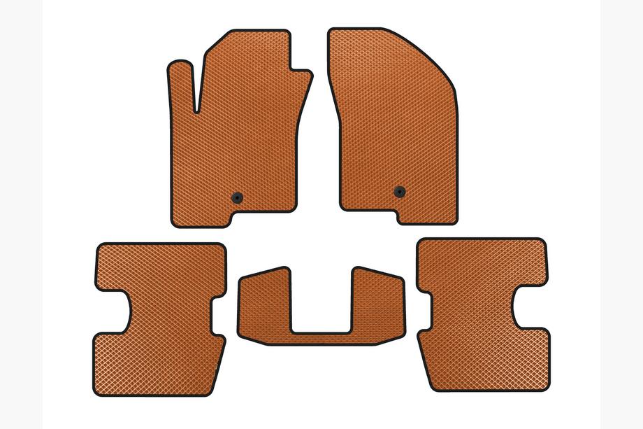 Jeep Patriot 2007-2016 EVA Floor Mats (Orange) Image