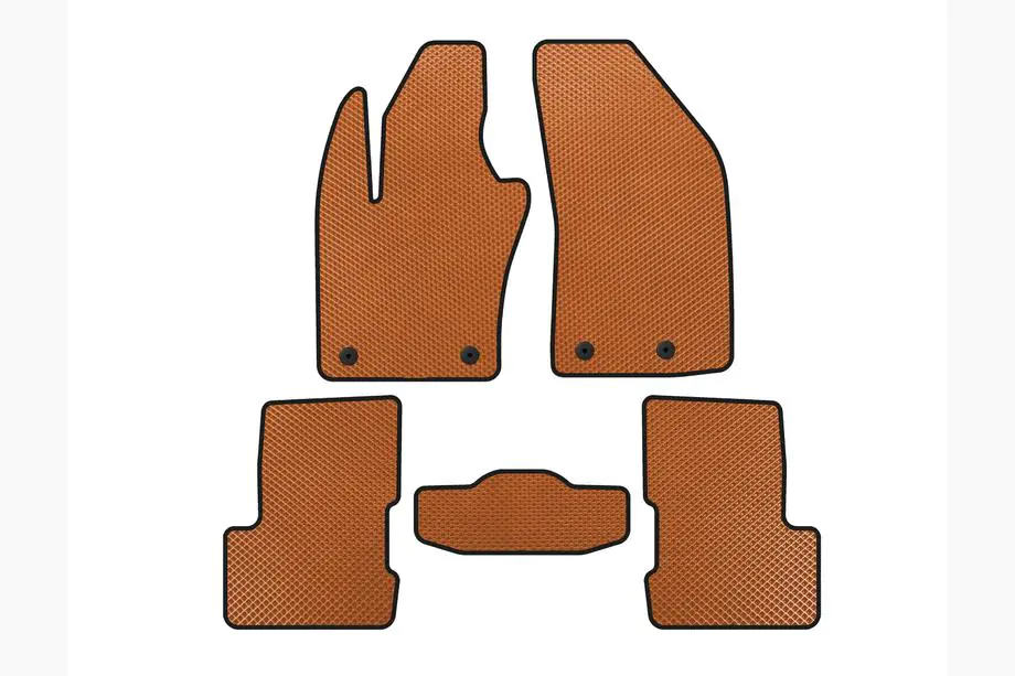 Jeep Renegade 2014- EVA Floor Mats V-2 (Orange) Image