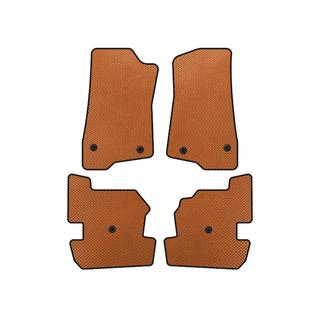 EVA Floor Mats (Orange) Jeep Wrangler 2018-
