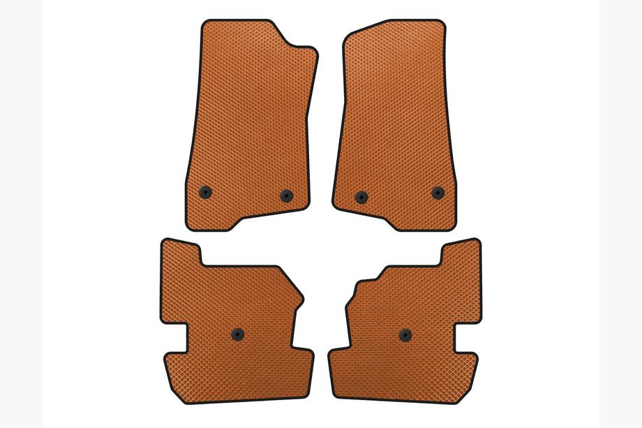 Jeep Wrangler 2018- EVA Floor Mats (Orange) Image