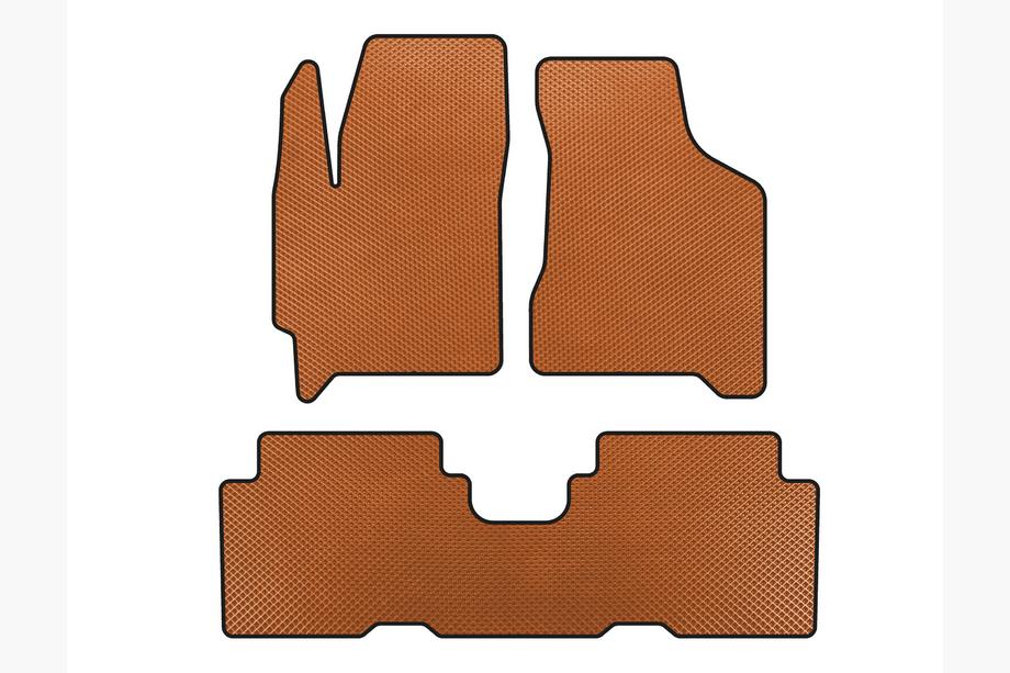 Kia Carens 1999-2012 EVA Floor Mats (Orange) Image