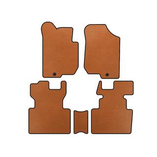 EVA Floor Mats (2006-2012, 2 Rows, 7-Seater, Orange)
