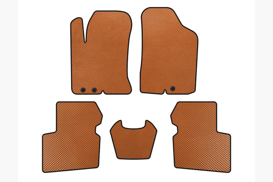 Kia Cerato 2 2010-2013 EVA Floor Mats (SD, Orange) Image