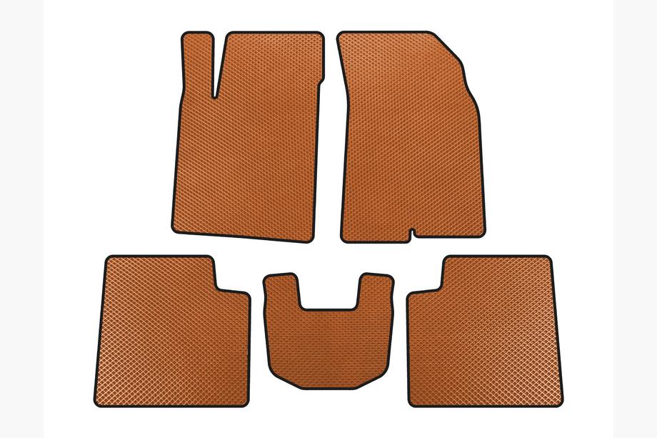 Kia Opirus 2003-2010 EVA Floor Mats (Orange) Image