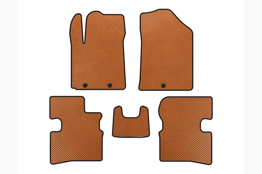 Kia Picanto 2004-2011 EVA Floor Mats (2009-2011, HB, Orange) Image