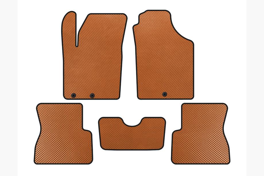 Kia Picanto 2011-2016 EVA Floor Mats (Orange) Image