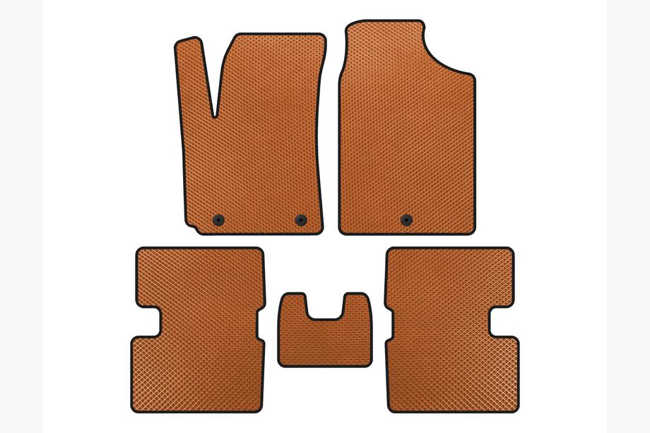Kia Picanto 2016- EVA Floor Mats (HB, Orange) Image