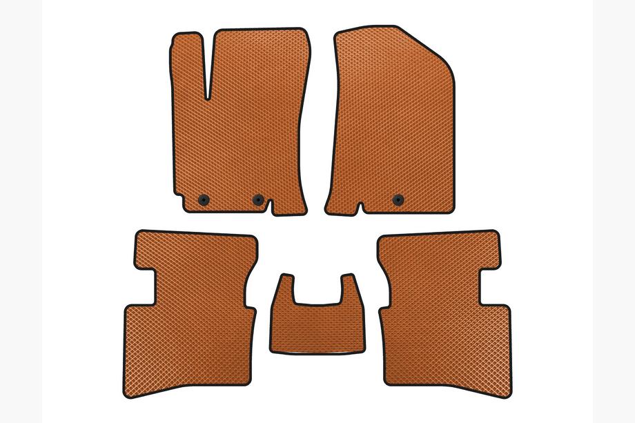 Kia Rio 2012-2017 EVA Floor Mats V2 (Orange) Image