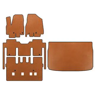 EVA Floor Mats (full interior, 8-seater, Orange)