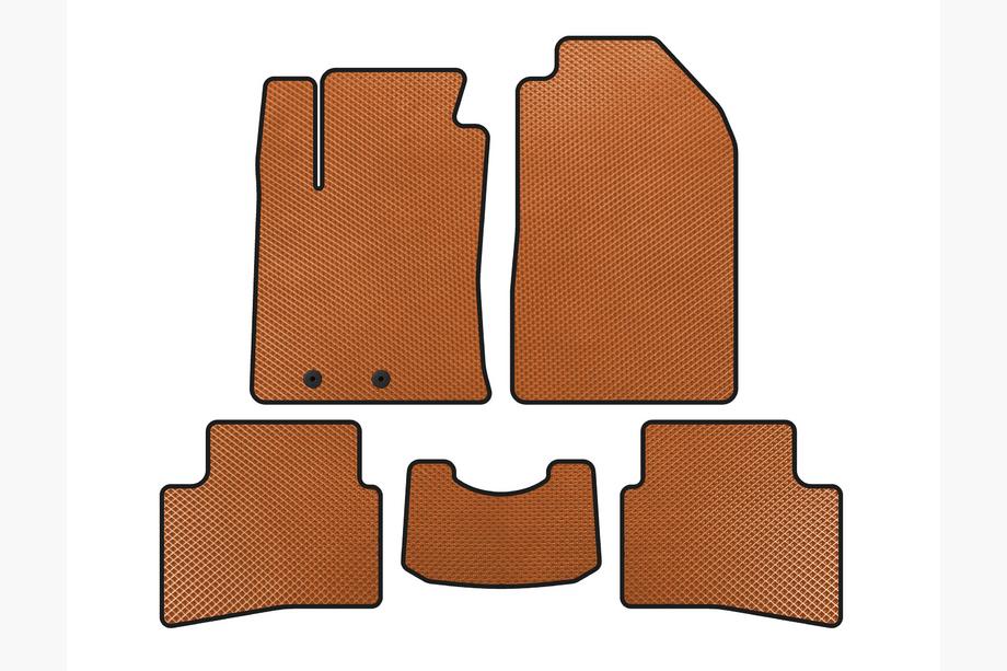 Kia Stonic 2017- EVA Floor Mats (2017-2019, Orange) Image