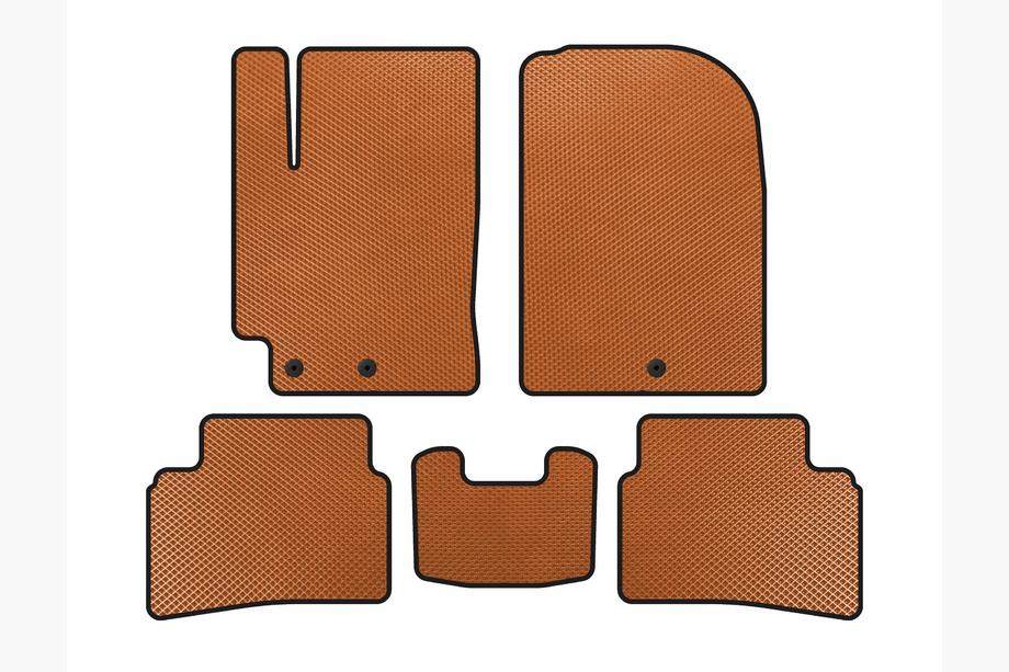 Kia Stonic 2017- EVA Floor Mats (2019+, Orange) Image