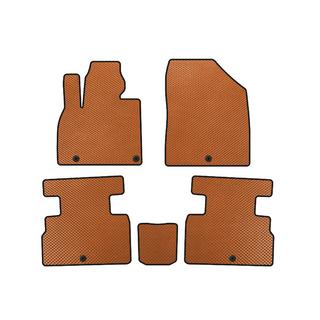 EVA Floor Mats (2 Rows, 7-Seater, Orange)