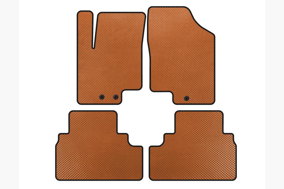 Kia Venga 2010-2019 EVA Floor Mats (Orange) Image