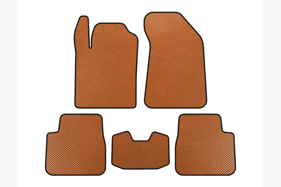 Lancia Delta 2008-2014 EVA Floor Mats (Orange) Image