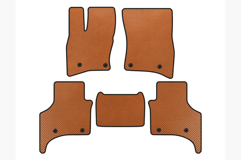 Land Rover Defender 2019- EVA Floor Mats (5-Door, Orange) Image