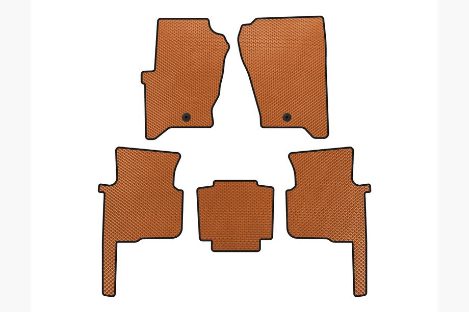 Land Rover Discovery III 2004–2009 EVA Floor Mats (Orange) Image