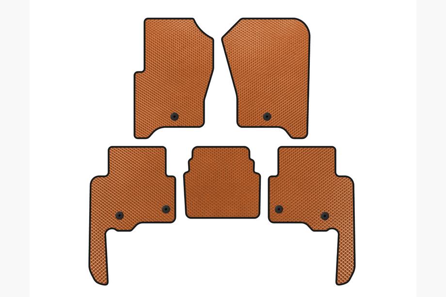 Land Rover Discovery IV 2009-2017 EVA Floor Mats V2 (Orange) Image