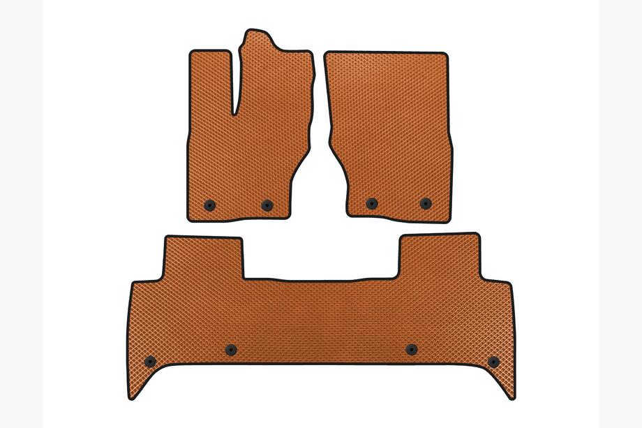 Land Rover Discovery V 2017- EVA Floor Mats (5-Seater, Orange) Image