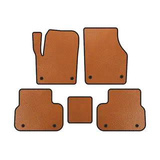 EVA Floor Mats (2014-2019, 2 Rows, Orange)