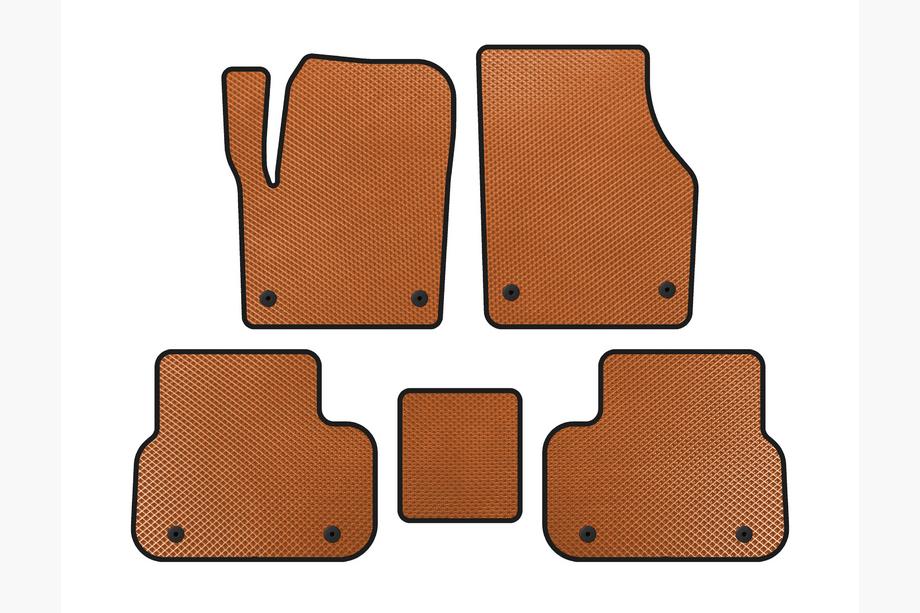 Land Rover Discovery Sport 2014- EVA Floor Mats (2014-2019, 2 Rows, Orange) Image