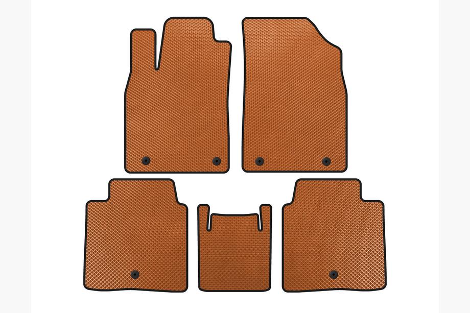 Lexus ES 2012-2018 EVA Floor Mats (SD, Hybrid, Orange) Image