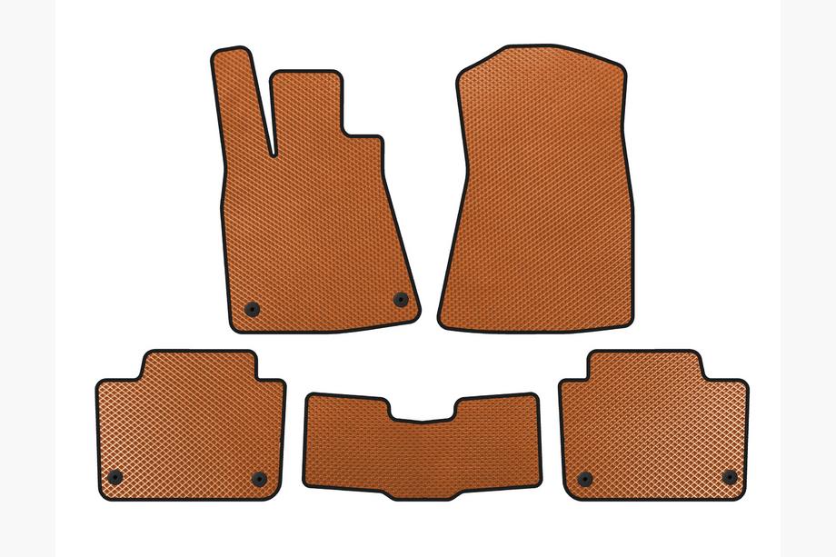 Lexus GS 2005-2011 EVA Floor Mats (SD, Orange) Image