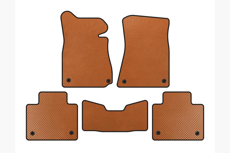 Lexus GS 2011-2020 EVA Floor Mats (2011-2015, SD, 2WD, Orange) Image