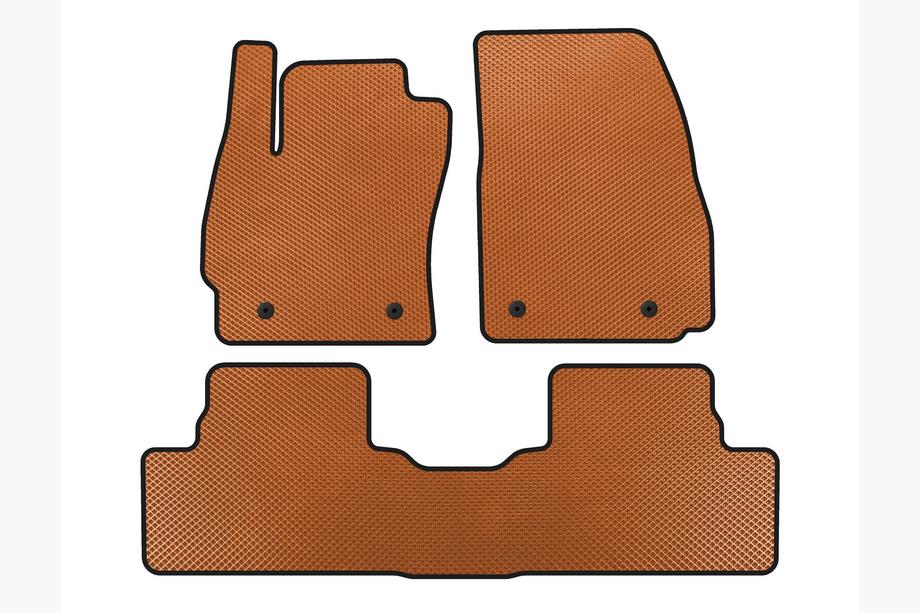 Mazda 5 2010-2018 EVA Floor Mats (2 Rows, Orange) Image